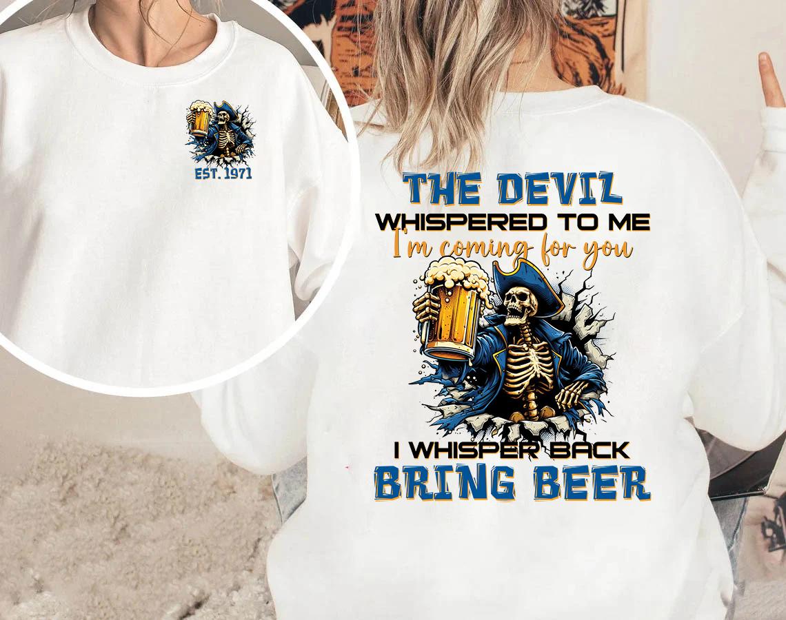 [Generation Studio] Personalized Year 1965-1980 The Devil I'm Coming For You Generation X Shirt, I Whisper Back Bring Beer Gen X Shirt, Generation X Shirt, Full Colors, Full Sizes, For Men, For Women