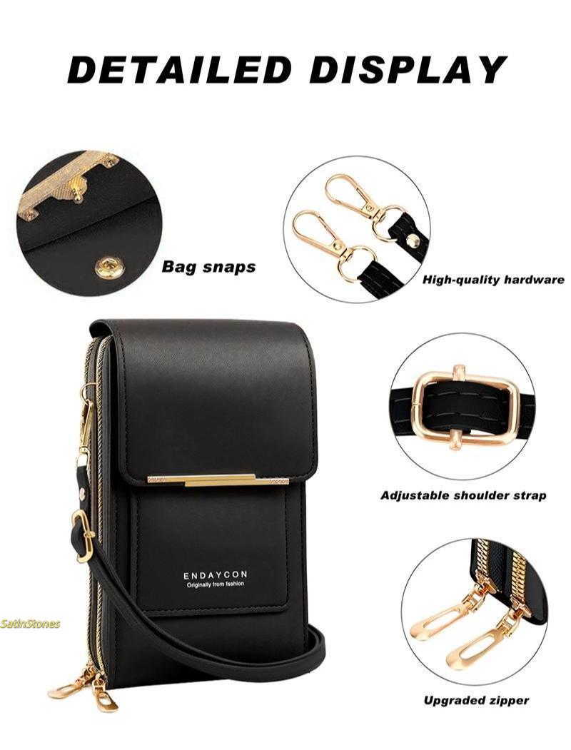 2026 Trendy & Minimalist: Elegant Women's Touchscreen Crossbody Phone Wallet — Multi-Card Slots & Coin Pocket Design | Adjustable Strap, Water-Resistant | A Must-Have for Shopping & Travel — Multiple Colors Available (Mother's Day Special)