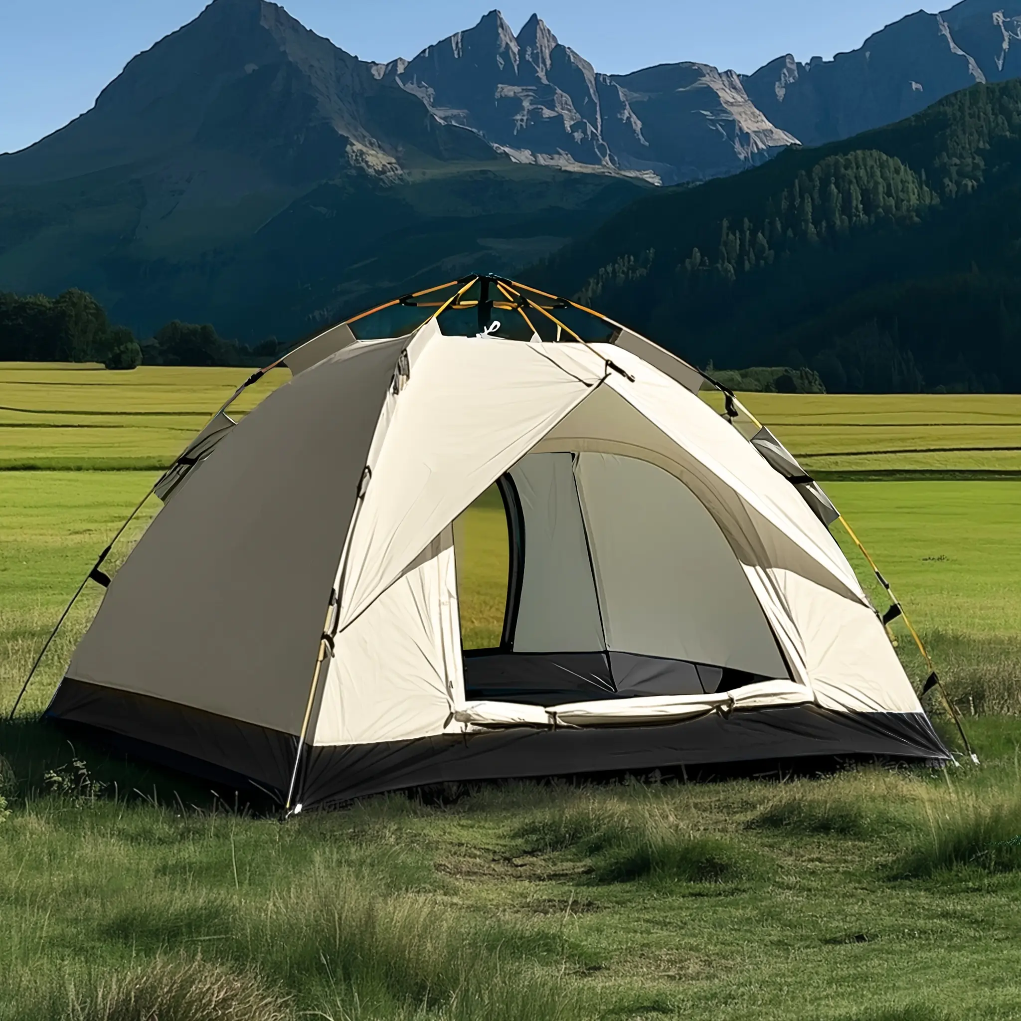 [Automatic Camping Tent] Windproof Automatic Pop-up Camping Tent |     Portable Foldable Design, Sun-Resistant, Suitable for Park Camping Trips, Outdoor Hiking Adventures, Beach Family Vacations, Perfect Holiday Gift