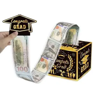 The perfect gift for graduation and birthday - the creative pull-out money box, with the theme of graduation and birthday. This pull-out money bag can be used as party decoration and is also an ideal gift for graduates and those celebrating birthdays.
