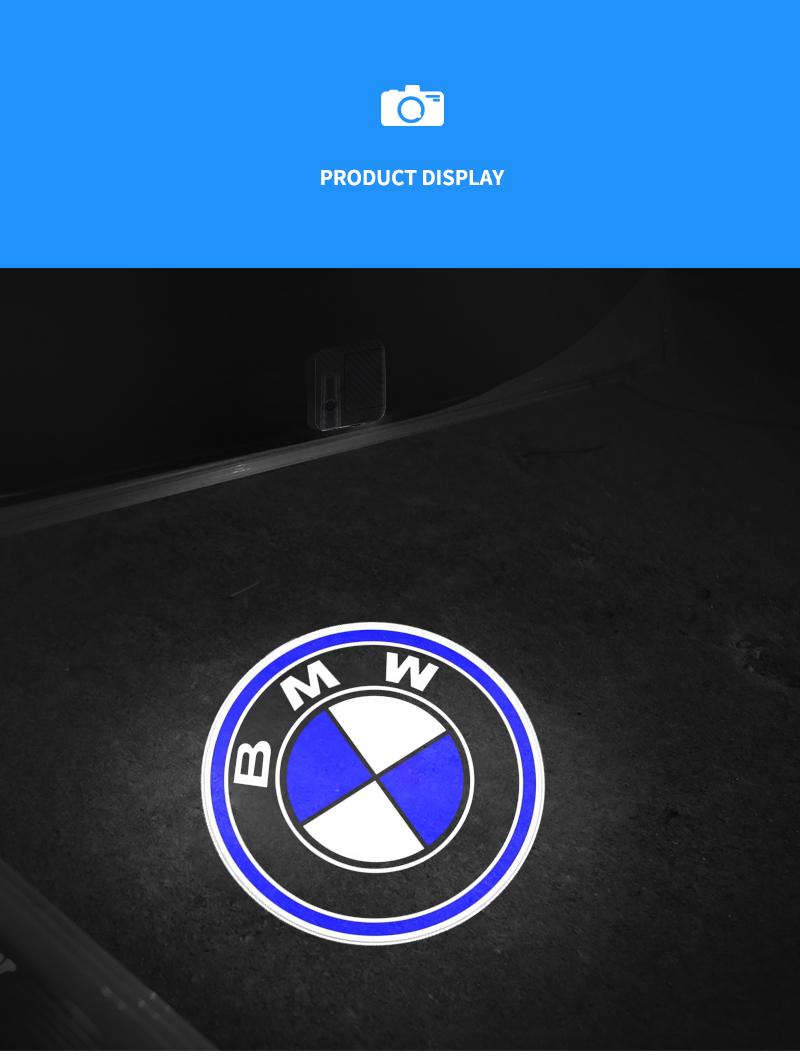 Led HD Car Door Logo Welcome Light Projector Lamps Accessories For BMW
