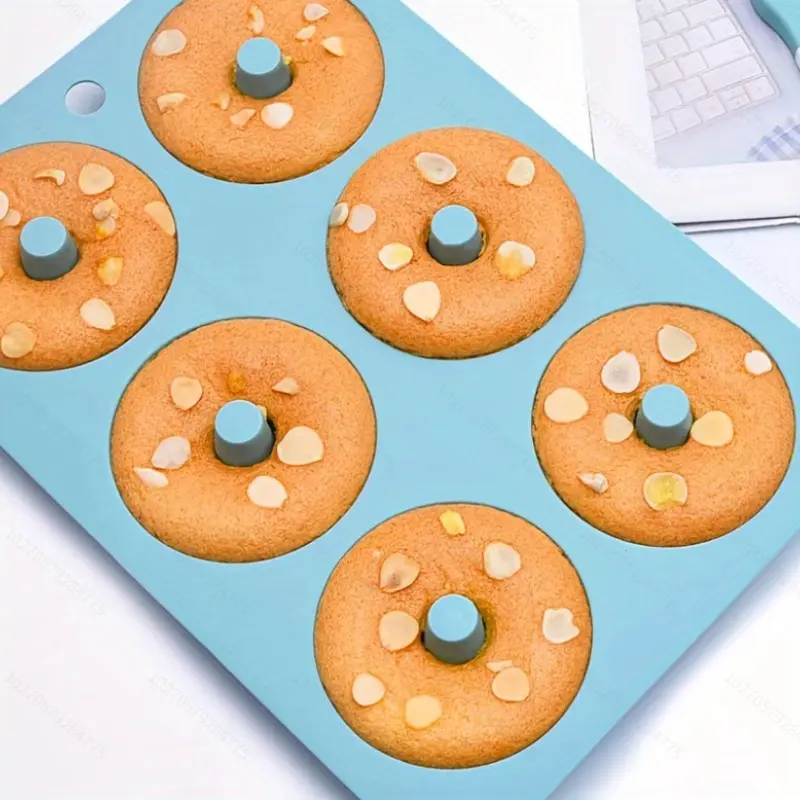 3pcs Silicone Donut Molds, Non-Stick Pancake Molds, Baking Tools, Kitchen Essentials, Home & Restaurant Use, 10.4”x7.1”