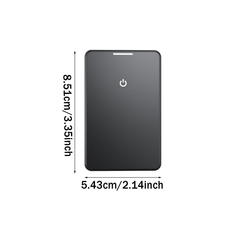 Wallet Tracker Card, Rechargeable Thin Finder, Works with Apple Find My (iOS Only), Item Locator for Luggage Tags, Passports, Phone