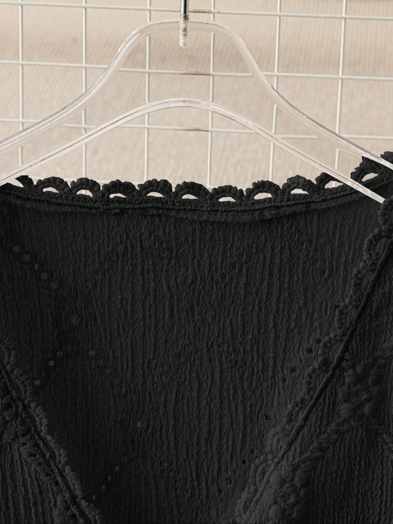 Women's Plain Short Sleeve Button Fitted Blouse, Casual Basic Top for Daily Wear, Ladies Clothes for All Seasons