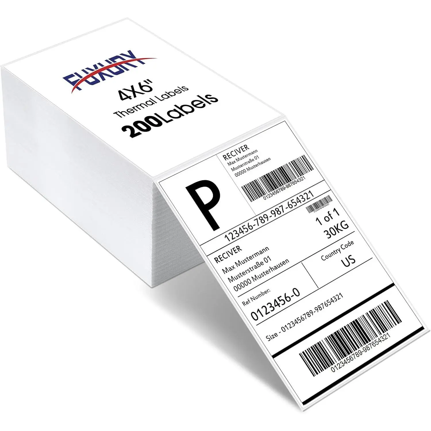 Thermal Labels 4x6 200 Labels Fanfold Direct Shipping Label