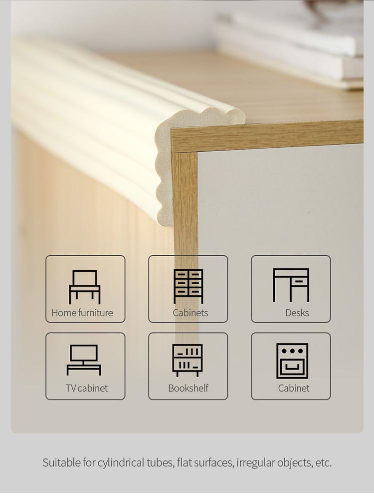 FaSoLa self-adhesive reinforced baby anti-collision strip, baby anti-bump protection, child protective strip, anti-collision version