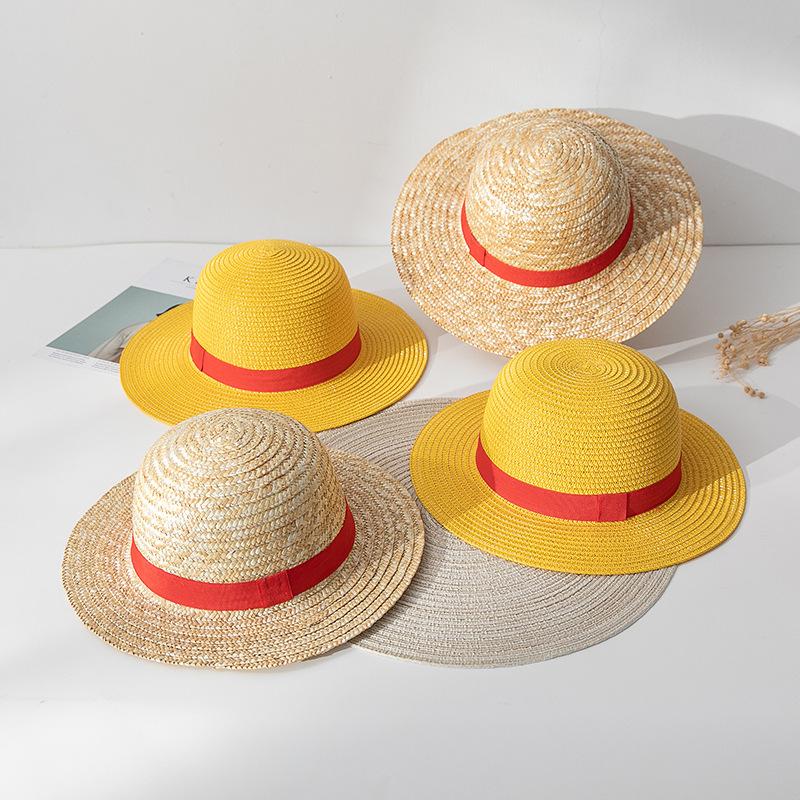 One Piece Straw Hat COSPLAY Anime Costume Straw Parent-Child Hat Performance Hat Gift for Friends party