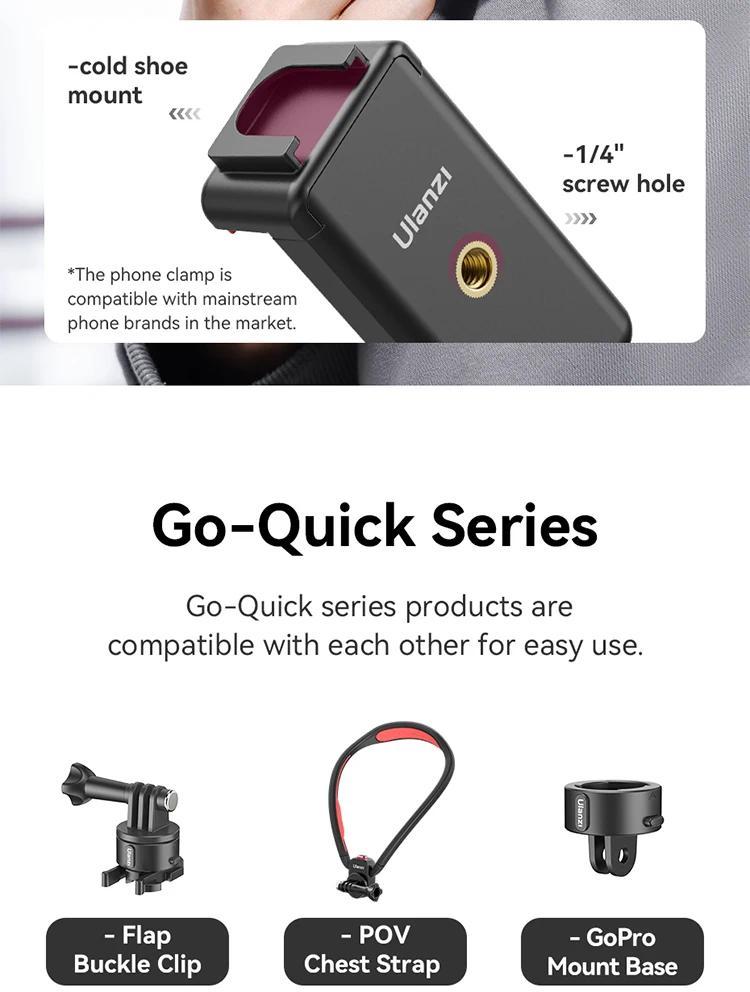 CM027 Chest Head Strap Mount Belt For Smartphone Gopro insta360 x3 dji osmo Pocket 3 Action Camera Accessories Outdoor Video