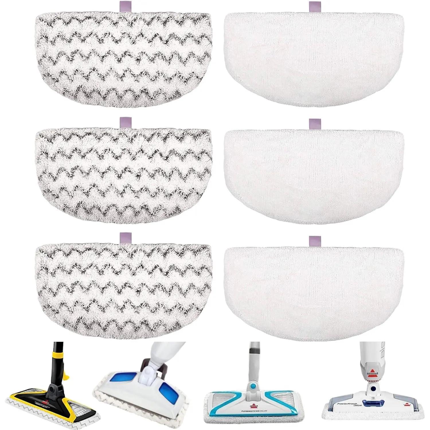 Part # 5938 Water-Absorbent Replacement Pad Packs for Bissell Powerfresh Steam Mops - Enhances Cleaning Performance, Safe for All Hard Floors (Powerfresh Models 1940,1806,1440,1544,2685A,2075A,19402,19404,19408,1940A,1940Q,1940T,1940W)