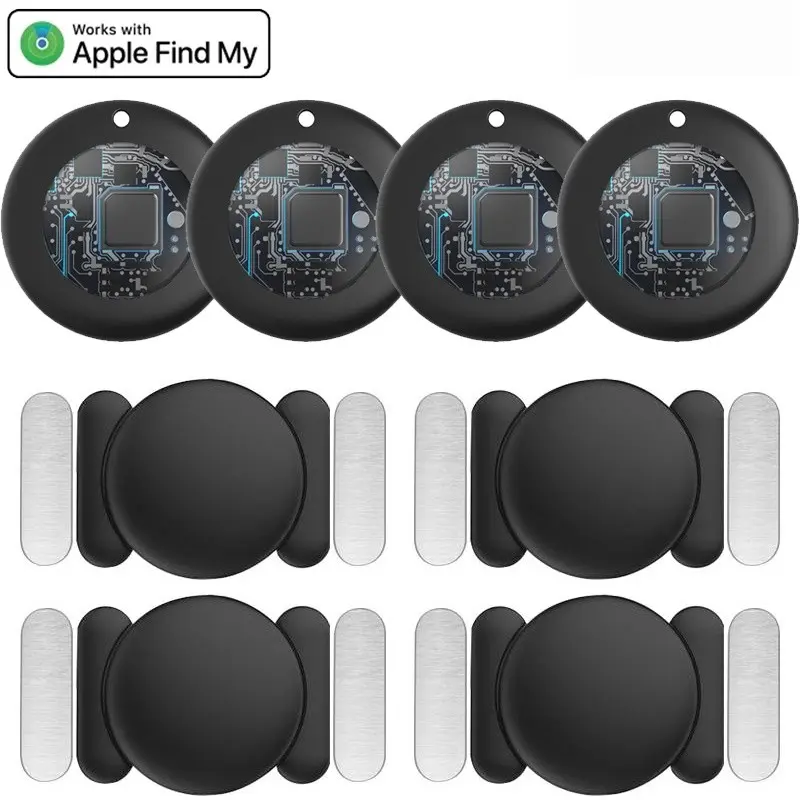1/2/4 Pack Smart Global Tracker for Apple Find My (For IOS Only), Replaceable Battery, Magnetic Case, Smart Key Finder, Ideal for Cars, Bikes, Keys, Wallets, Motorcycles, Backpacks, Luggage