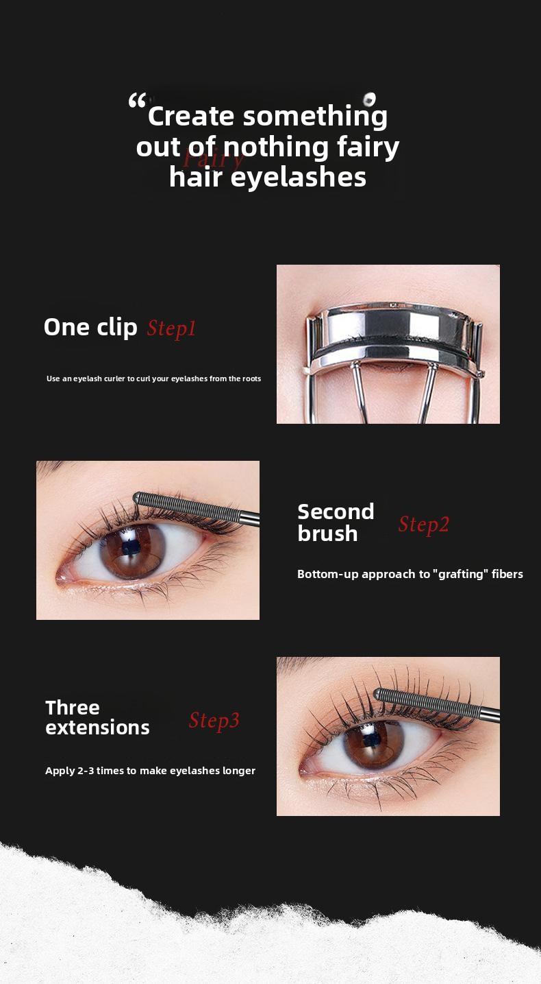 Tubing Mascara Primer – Lengthening & Curling, No Smudge, Natural Waterproof, Washes Off with Warm Water | Spiral Brush + Steel Tube