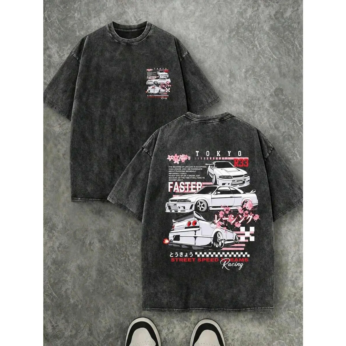 1pc Pure Cotton Relaxed Fit Vintage Car Print Washed Effect Short Sleeve Pullover T-Shirt, Kids Clothing Boys Summer Top, Tween Student Youth Ready-To-Play Menswear Top
