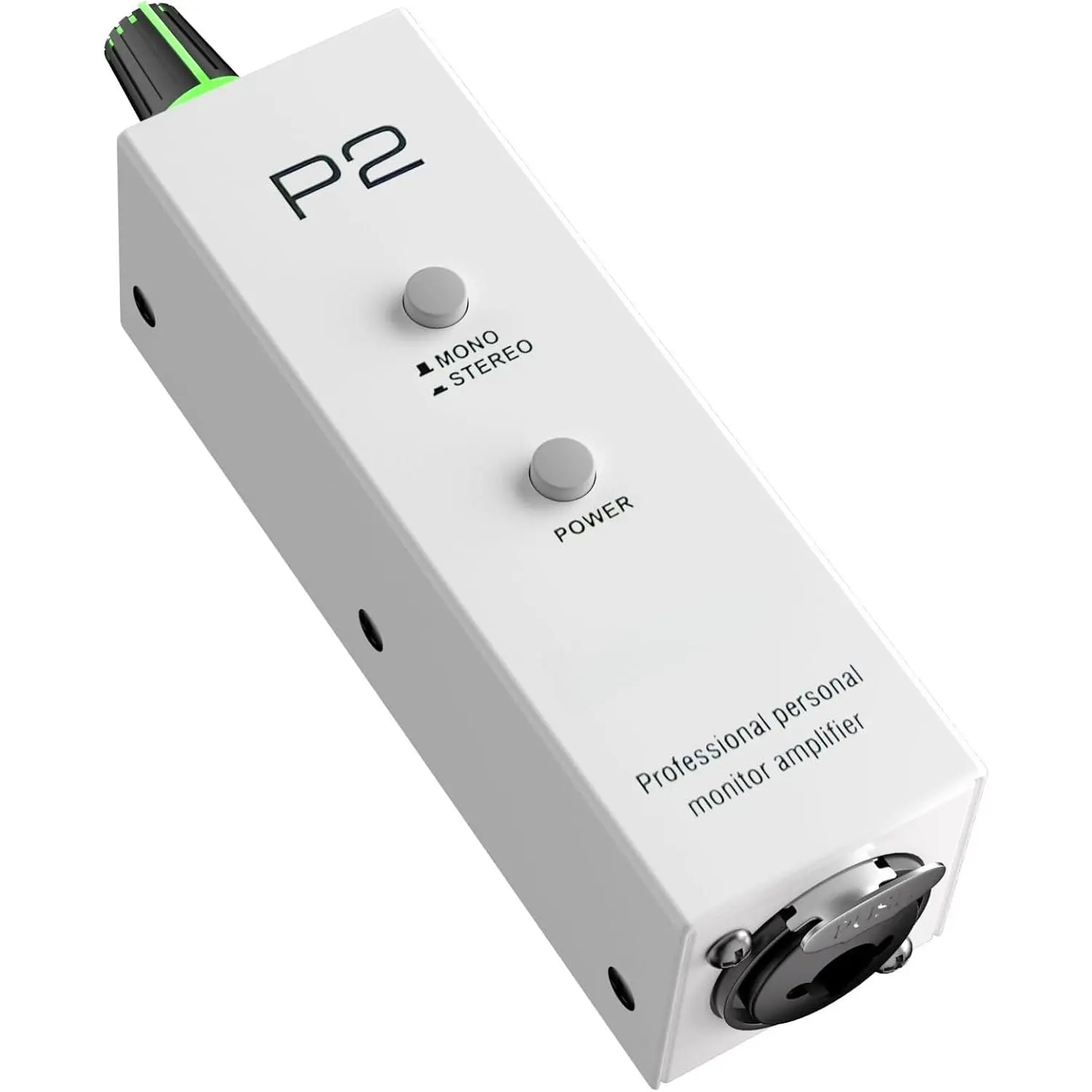 P2 Portable In-Ear  Amplifier Ultra-Compact Personal Headphone Amp with Stereo/Mono ,Color  Light,IEM System Headphone Amplifier for Guitar Bass Keyboard Drummers Musicians