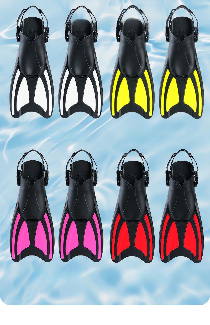Snorkeling fin set, dry snorkel, diving mask, face mask, adult and children's fins, swimming equipment