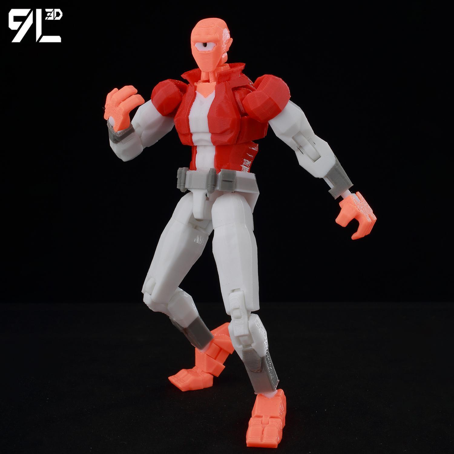 9L3D Printed Invincible Toy Action Figures Anime Model Lucky Dummy13 Superheroes One-Eyed Allen Multi-Jointed Toy Ornaments Gift