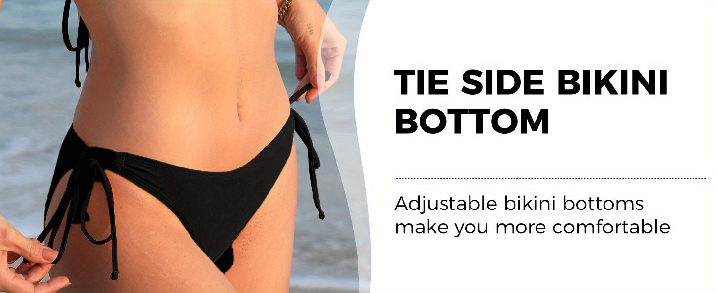 Bikini Sets for Women Sexy Two Piece Bathing Suit Halter Triangle Bikinis String Tie Sid Swimsuits for Women