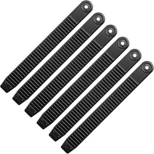 6Pcs 7.9 x 0.8 Inch Snowboard Ankle Ladder Strap Binding Replacement