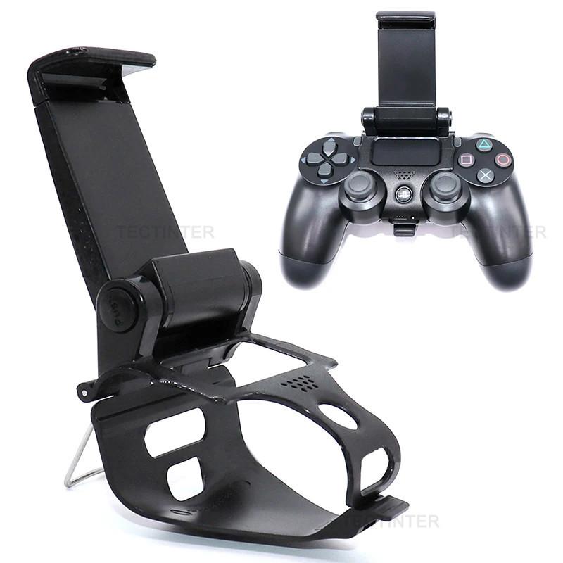 Gamepad Holder, 1 Count Foldable Adjustable Game Controller Bracket, Phone Holder & Gamepad Stand for PS4 Gamepad, Cell Phone Holder, Game Console Accessories