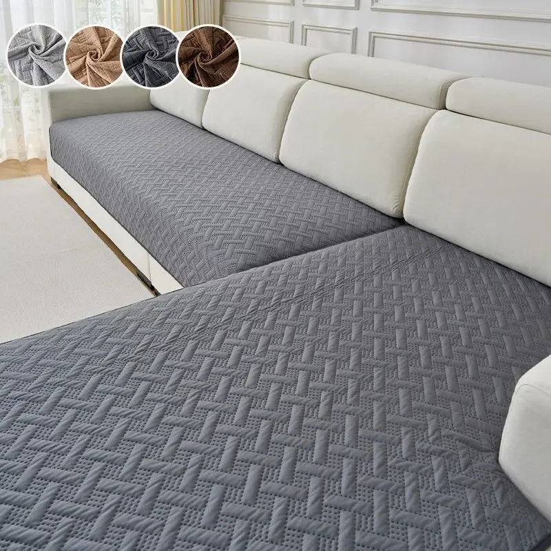 Waterproof Pet-Friendly Sofa Cushion Cover, Diamond Pattern, Anti-Scratch, Dust-Resistant, Modern Design for Living Room