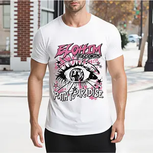 Personalized Graphic T-Shirt in 100% Cotton, Unisex Short Sleeve Crewneck Top for Casual Streetwear, Customizable for Matching Sets