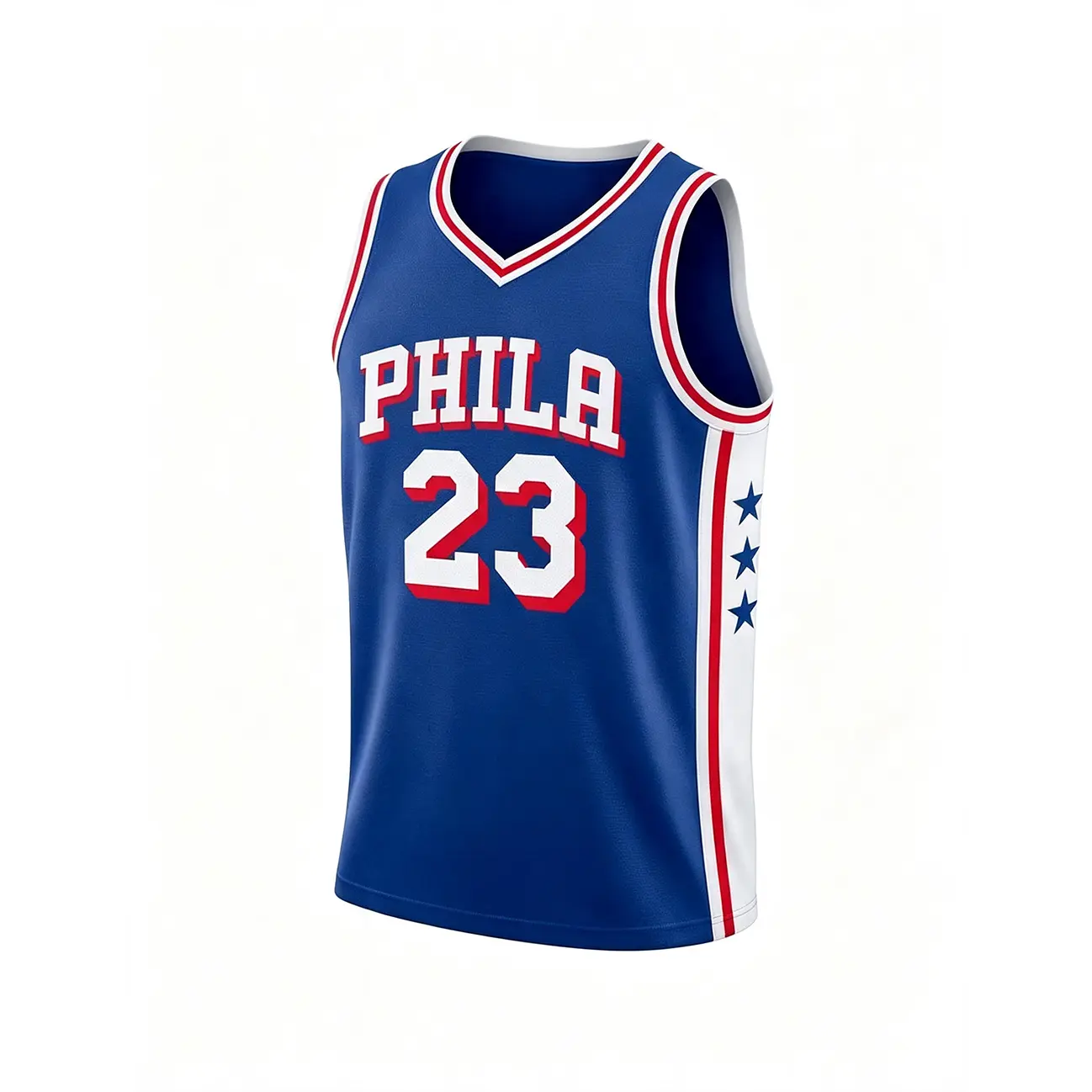 Unisex Basketball #23 James Philadelphia Team Swingman Jersey, Retro American Basketball Style PHILA 23 Number Jersey Boys  Breathable Sleeveless Fan Apparel