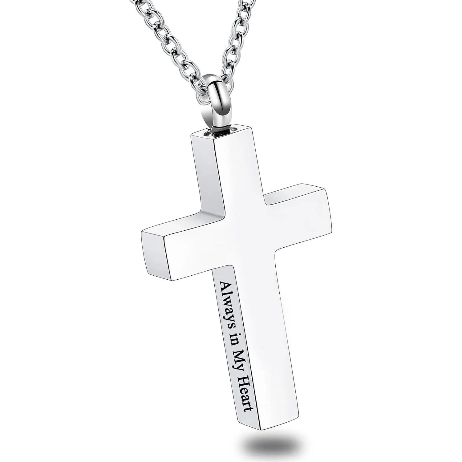 Urn Necklace for Ashes for Men Women Cremation  Urns Locket Pendant Ashes Holder Memorial -Always in My Heart