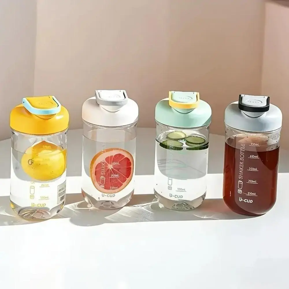 2026 New Portable Protein Powder Shaker Cup, Leak-Proof Sports Water Bottle with Clear Measuring Scale, Fitness Smoothie Mixer with Free Mixing Ball for Gym
