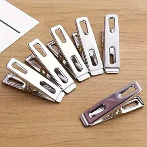 20PCS Stainless Steel Clothespins, Heavy-duty Clothespins, Metal Clips, Clothes and Socks Drying Clips.Food Bag Sealing Clip, Photo Clip