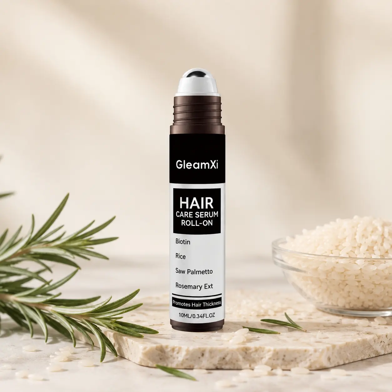 Advanced Hair Density Serum Roll-on - Targeted Care Formula for Fuller Hair, Easy Application, Suitable for All Hair Types | 10ml