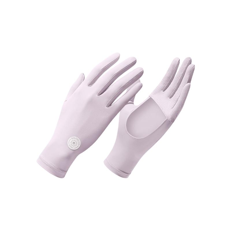 Women's UPF 50+ Sun Protection Gloves - Fingerless Cooling Ice Silk Driving Gloves