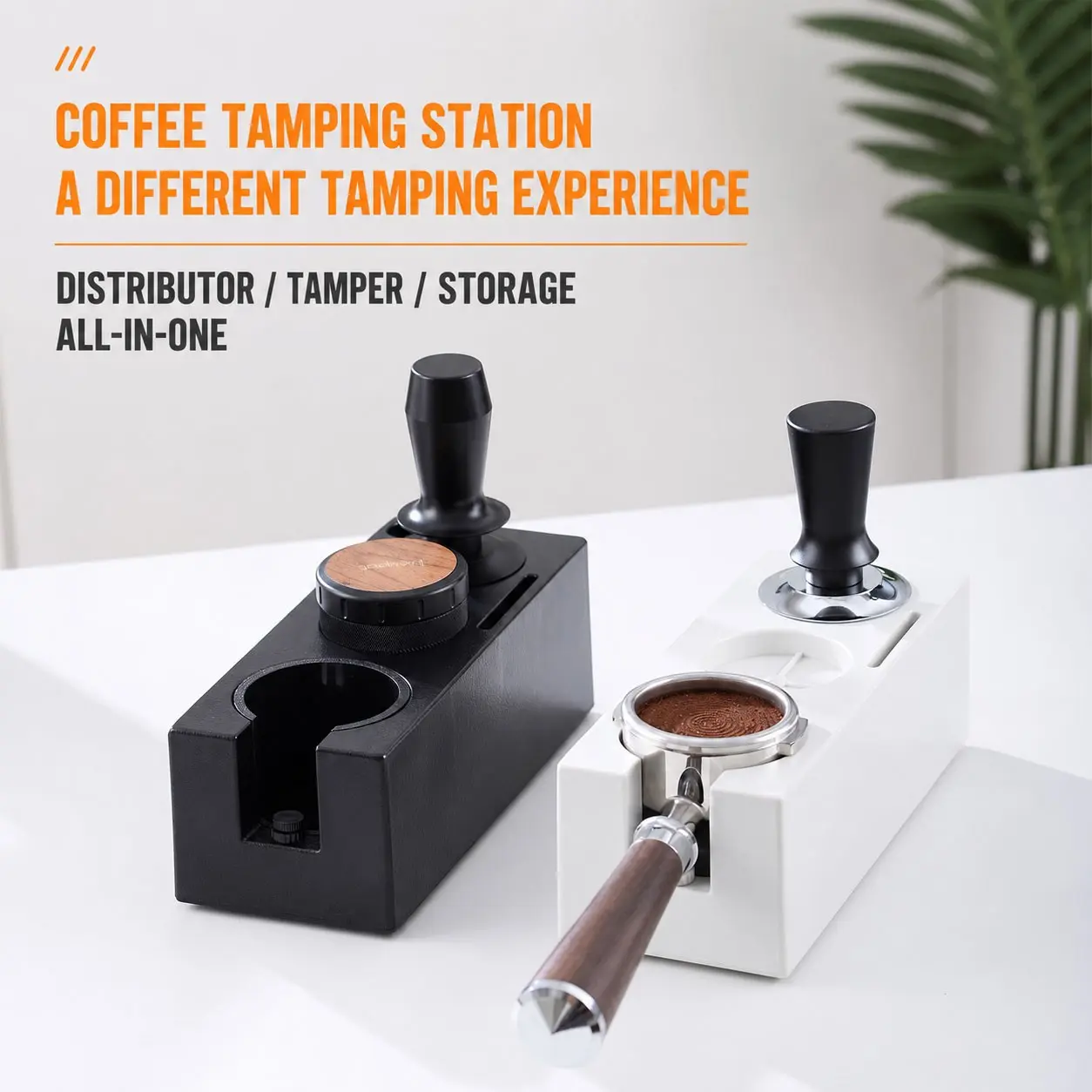 3-In-1 GenerischGenerisch Espresso Tamper Station, MultifunctionalStorage for Espresso Accessories, Coffee Station forStorage, Suitable for Kitchen, Apartment, Counter,Home, Shop, Bar, Dorm and Coffee Station Organizer.