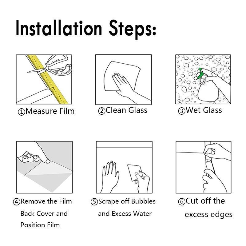 Rainbow Holographic Window Privacy Film, 1 Roll Decorative UV Sun Blocking Static Cling Window Covering Film, Sticker Decoration, Window Decorative Sticker for Home, Ornaments