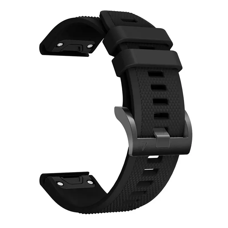 26mm Leisure Sports Business Quick Release Silicone Watch Strap Compatible With Garmin Fenix 7X 6X 5X Tactix Enduro Instinct 2X (Excluding watch)
