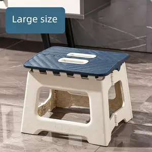 A lightweight and sturdy portable stool with a handle and anti-slip function, suitable for use in the kitchen, bedroom, outdoor camping, fishing, hiking, barbecuing, and bathroom. It is easy to carry, versatile, and perfect for outdoor enthusiasts