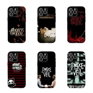 Emo Rock Pierce The Veil Case,Tough phone case,for iPhone 17 Promax 16 15 14 13 12 11 Pro Plus & Samsung Galaxy S26 Ultra S25 S24 S23 S22 Plus FE Anti-Fall Soft Back Shockproof UV Bumper Drop Protection Best Gifts Cellphone Cover