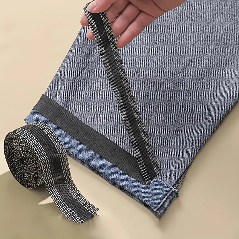 1pc Iron On Hem Tape Adhesive Hemming Tape For Pants Polyester Hemming Tape Hem Clothing Tape Sew On Fabric Tape For Clothes Trousers Jeans T-Shirt Curtains