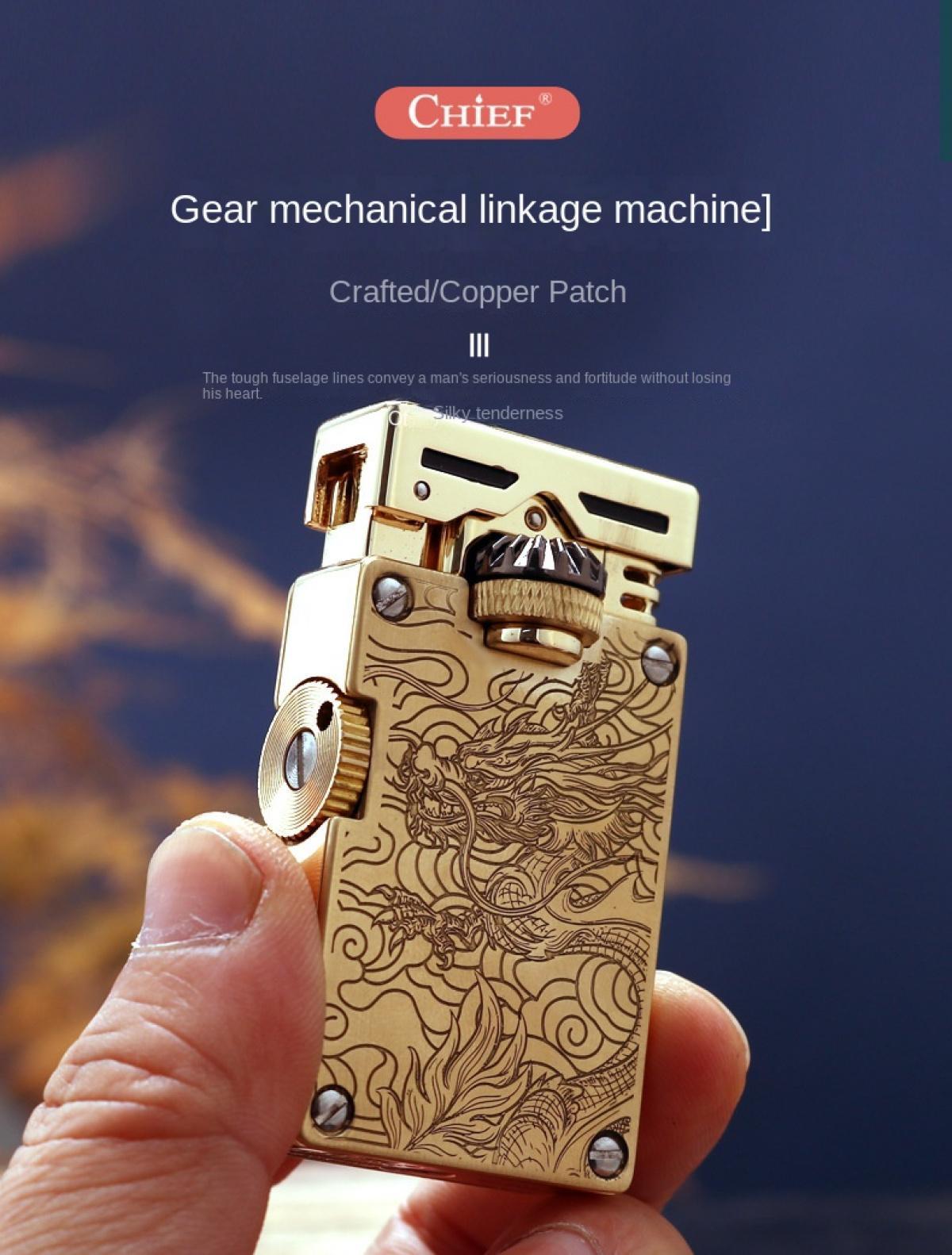 Cool Vintage Kerosene Lighter, Classic Metal Cigar Lighter, Unique Aesthetic Design Portable Fire Starter, Reliable Indoor & Outdoor Igniter For Camping, Festivals, Daily Use, Stylish Novelty Gadget Perfect For Birthday, Holiday & Anniversary Gifts, Durab