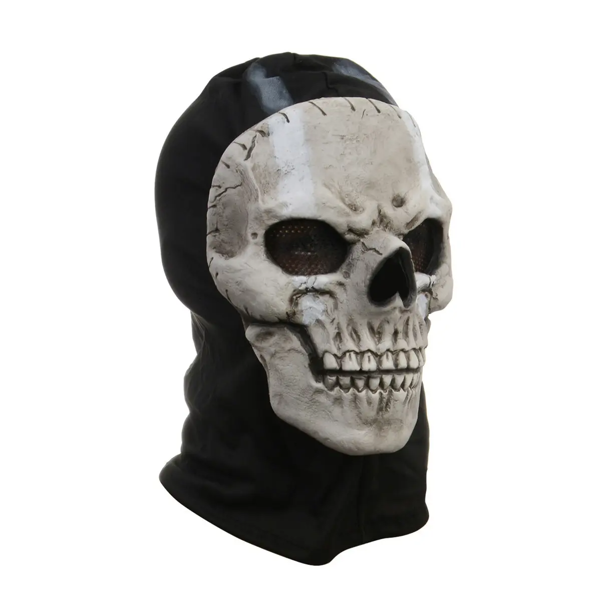 Halloween Skull Mask, Horror Ghost House Npc Prop, Adult Kids Funny Cosplay Halloween Party, Full Face Makeup Costume Accessory