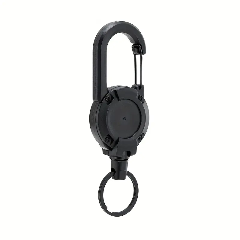 1/2/3 Retractable Keychains, Multifunctional Tool - Badge Clip, Tactical Identification Tag. Equipped with Strong Stainless Steel Springs and Steel Wire Ropes, Suitable for Outdoor Sports Use