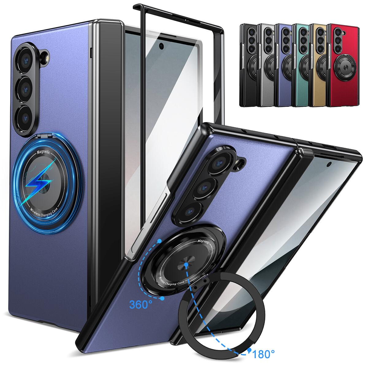 [LX]For Samsung Galaxy Z Fold 6/5/4/3 Shockproof Magnetic Ring Case Screen Protector Protection Protective TikTokShopBacktoSchool