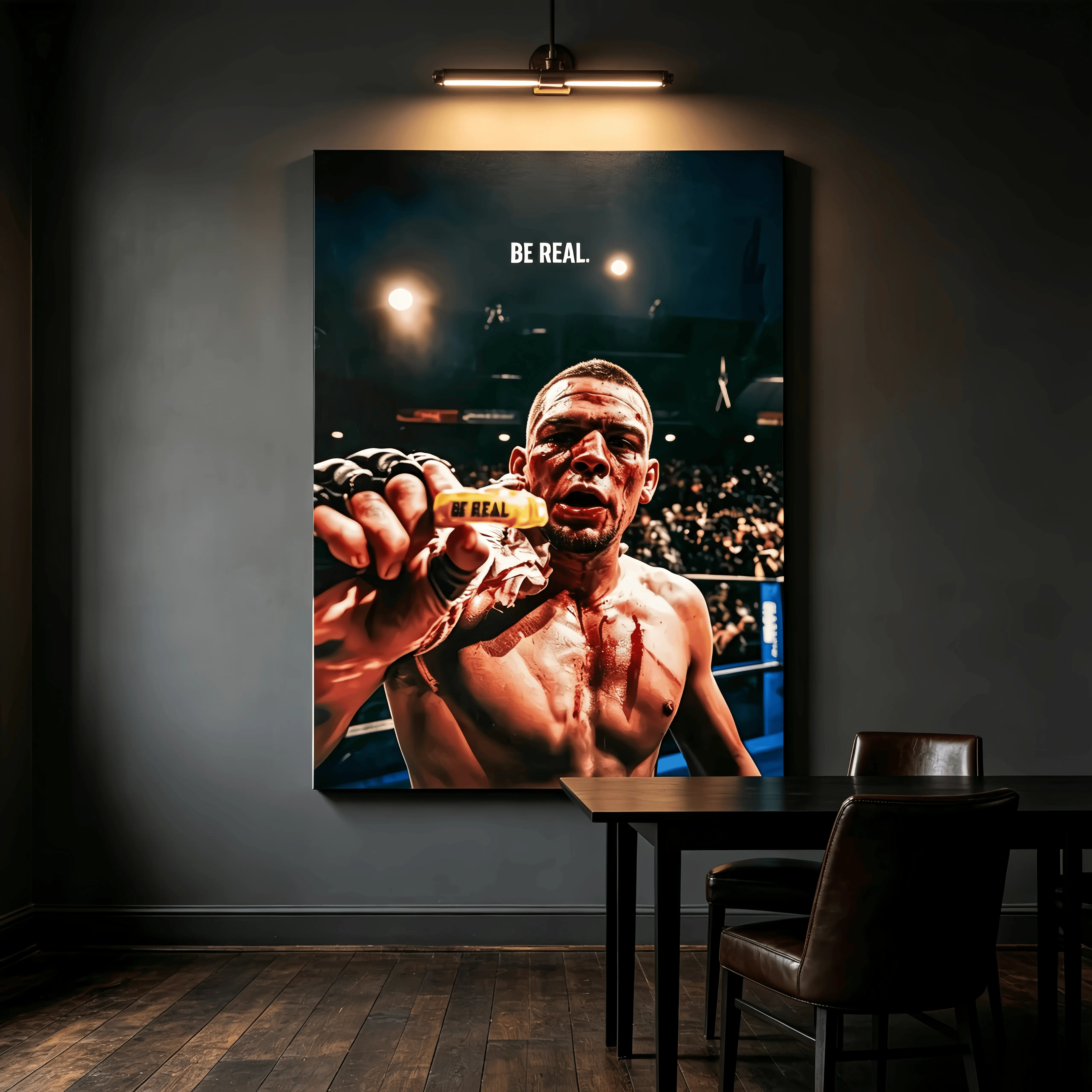 Nate Diaz UFC Fighter MMA Poster Unframed High Quality Print Home Decor Room Art Vintage Retro Wall Art for Living Room Dormitory Bathroom Kitchen Bedroom, MMA Wall Art, Fight Poster, Boxing Decor, Sports Room Decor, Fighter Fan Gift, Man Cave Wall Decor,