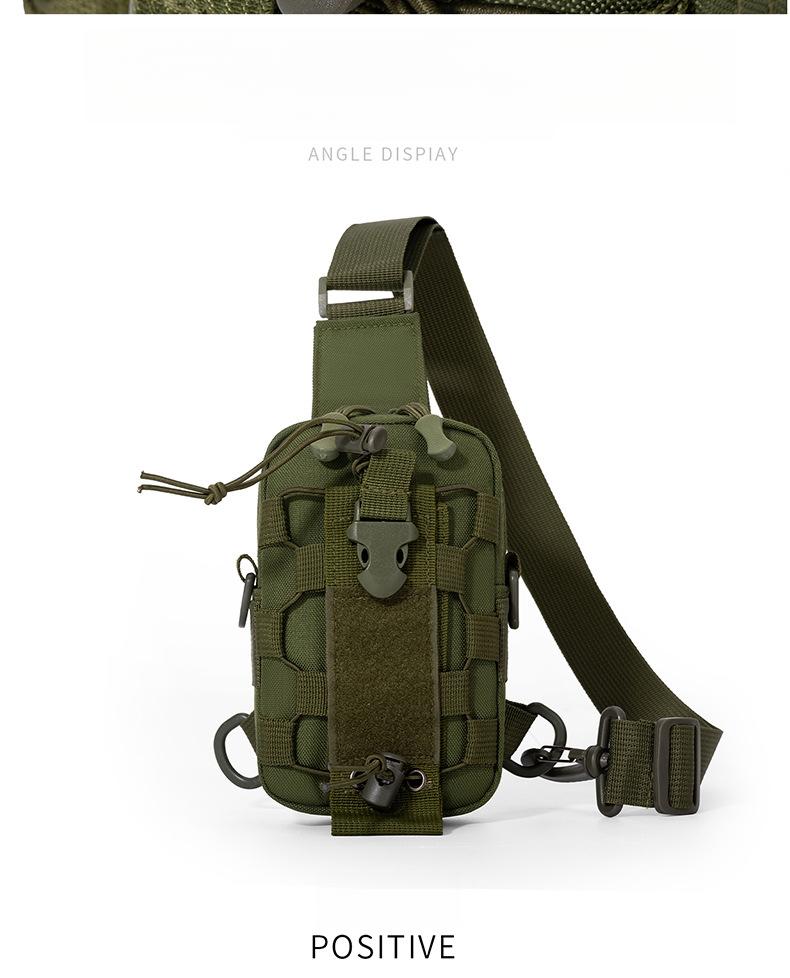 Tactical Waist Bag for Men - Water Bottle Holder, Crossbody Chest Bag for Camping, Cycling & Everyday Use