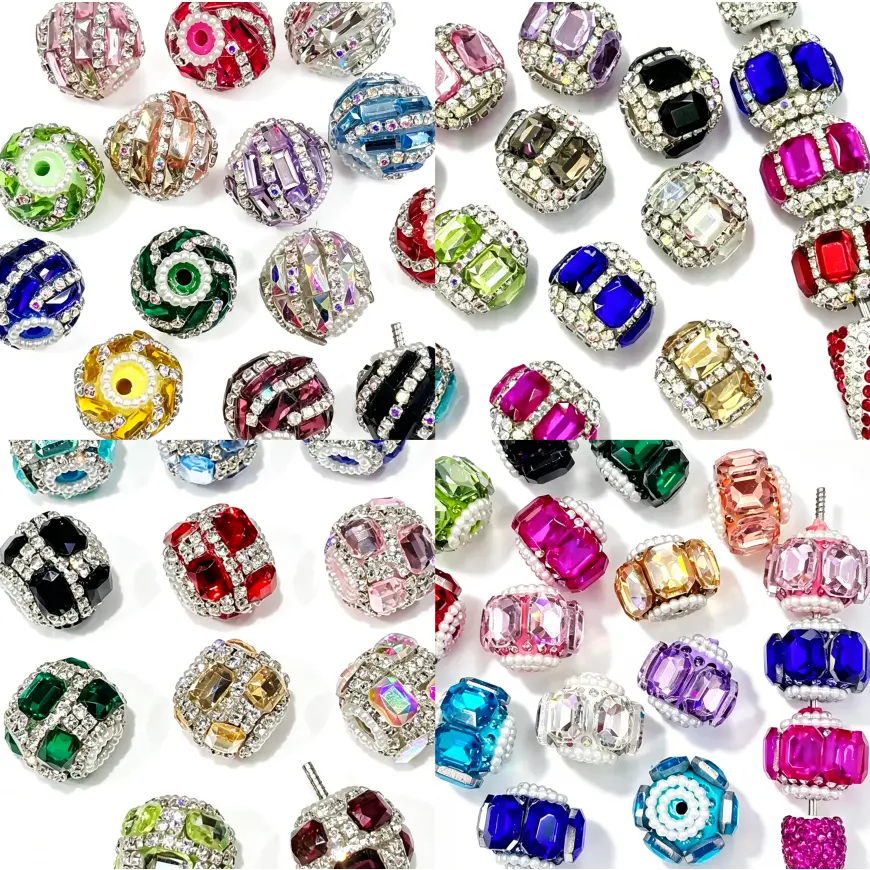 Tara-P33-Mixed Style Glass Rhinestone Fancy Beads