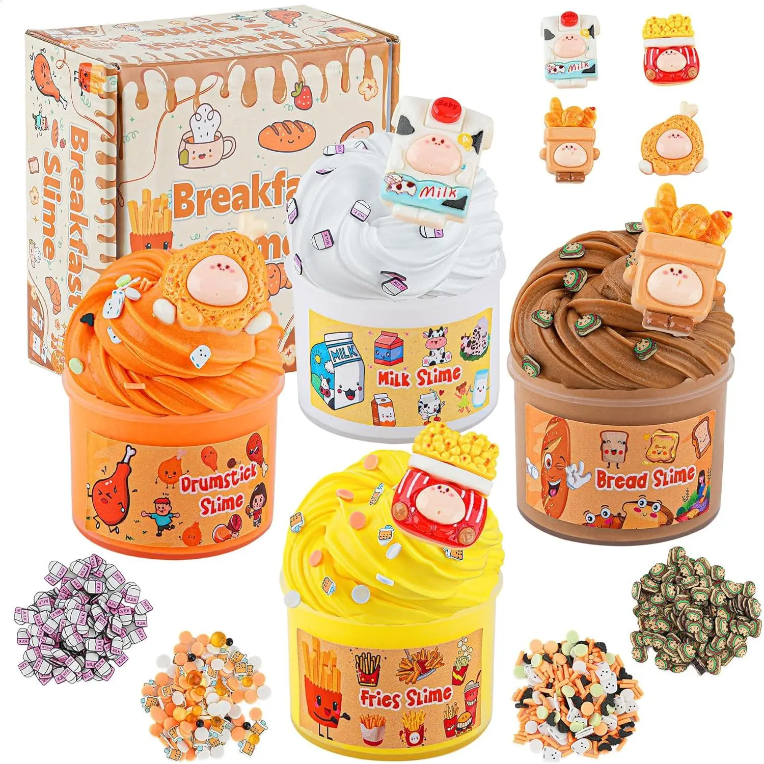 4 Pack Food Butter , Super Soft & Non-Sticky Kit for Girls & Boys Ages 8-12, Party Favors for Kids, Sensory Toys Holiday Birthday Easter Hallowmas Christmas Girls Gifts & Boys Gifts