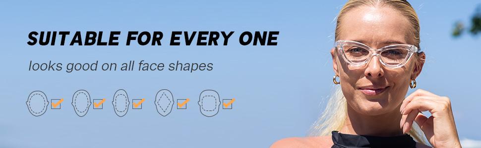 Cat-eye Style Reading Glasses for Women Chic Readers - Red +0.50