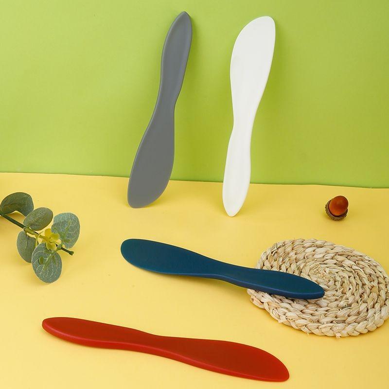 4pcs Plastic Cream Spreader, Jam Toast Sauce Smoother, Cake Small Spread Knife, Butter Knife, Baking Tools, Random Color
