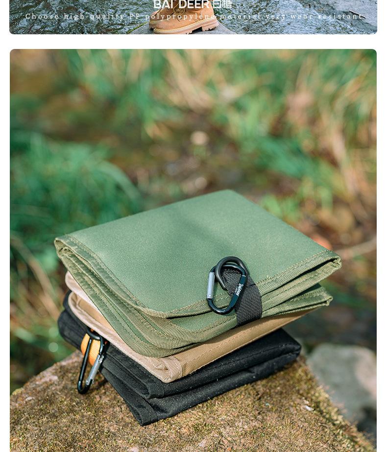 Outdoor Folding Cushion Portable Waterproof Thickened Moisture-Proof Ground Mat for Hiking, Cooling, Picnic, Grass Camping