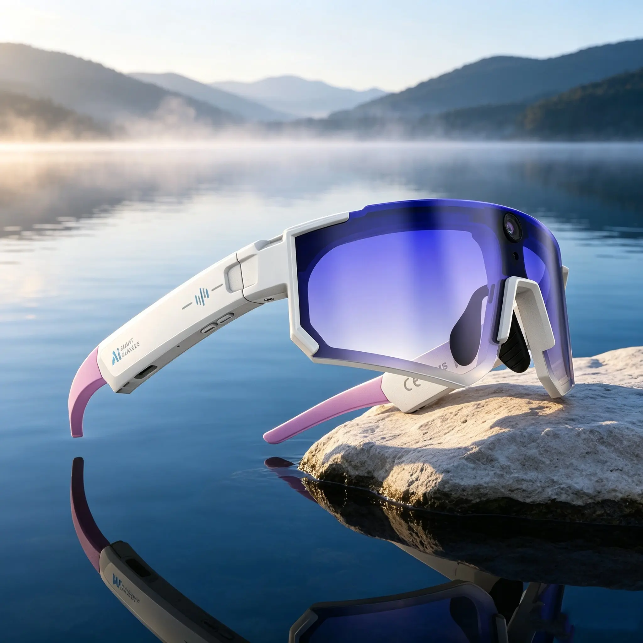 Smart Glasses with 8mp HD Camera, Ai Object Recognition, Real-Time Translation, Bluetooth-compatible Call, 290mah Battery, Wi-Fi Transfer