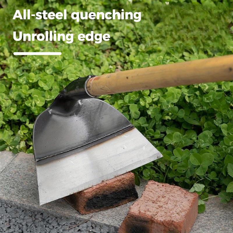Vaseeka rake Heavy-Duty Carbon Steel Garden Hoe for Weeding & Turf Removal Durable Handheld Tool Metal Construction Ideal for Gardening