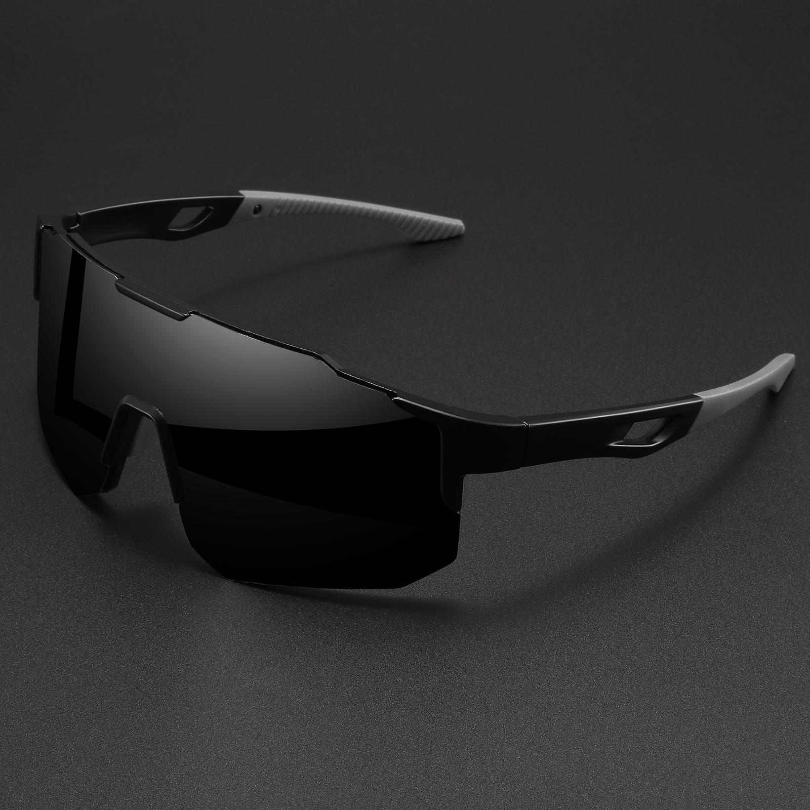 HavenThread Oversized Wraparound Sports Sunglasses for Men Women UV400 Protection Colorful Windproof Anti Glare Eyewear Comfort Fit Unisex Shades for Cycling Hiking Running Fishing Outdoor Activities